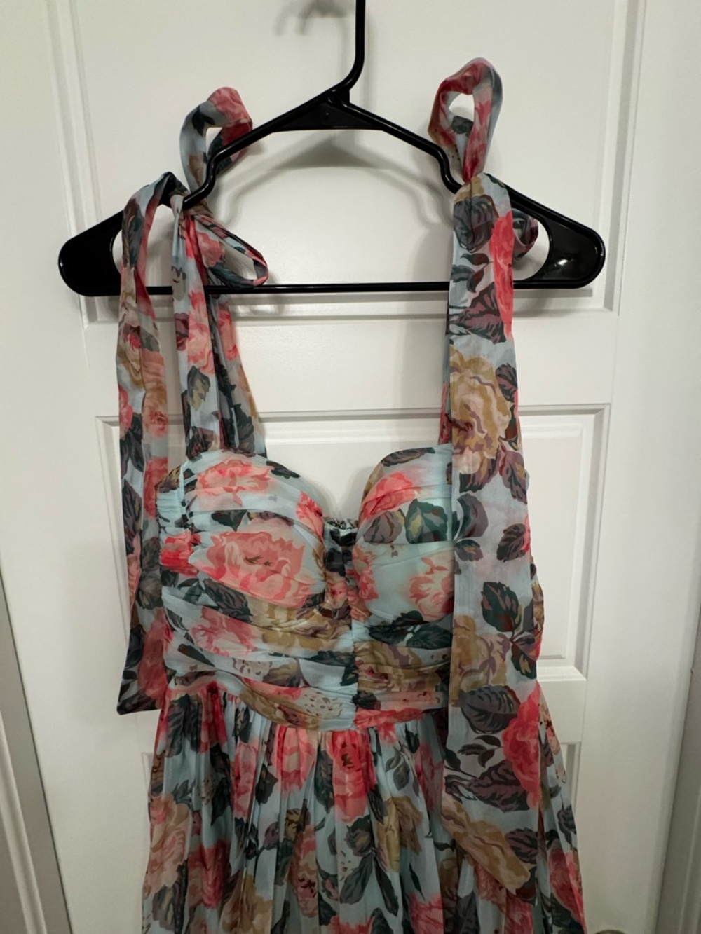 Petal & Pup NWT Floral Tie-Shoulder Maxi Dress - Picture 2 of 8